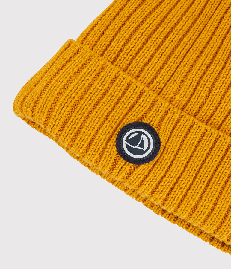 Bonnet enfant gar&ccedil;on -fille jaune