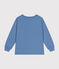Tee-shirt manches longues en jersey fin enfant garçon bleu BEACH