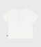 Tee-shirt b&eacute;b&eacute; en coton &agrave; manches courtes, motif mouette blanc