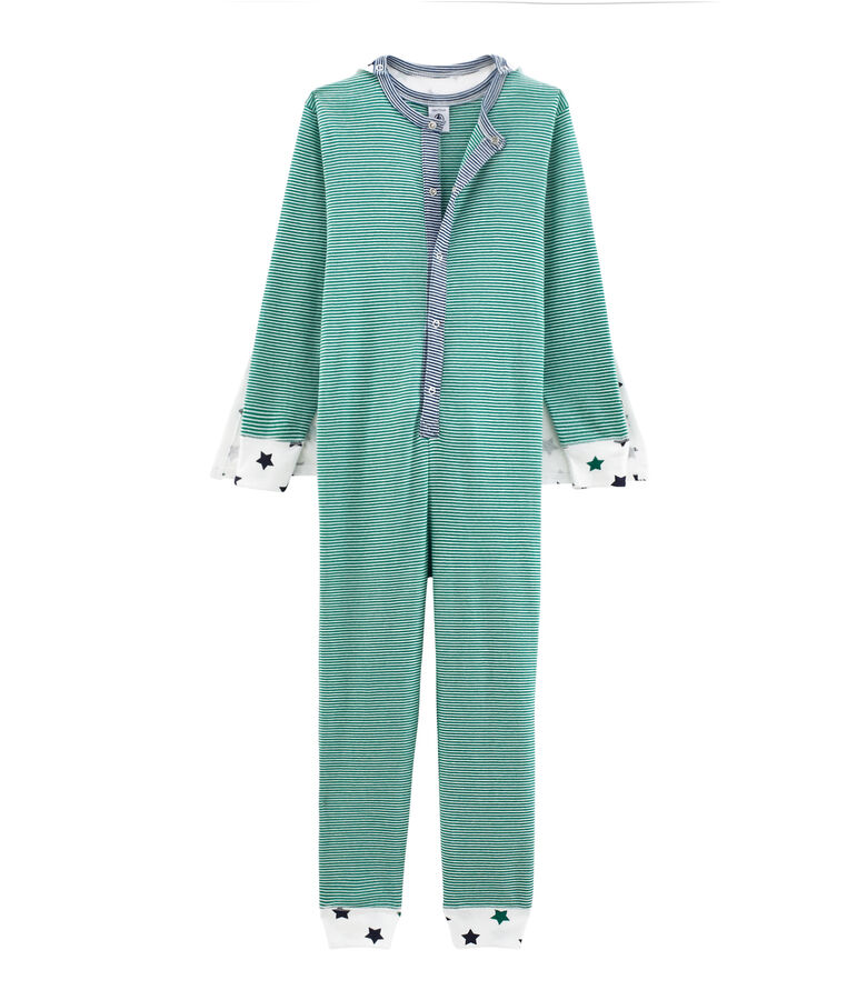 Combinaison longue petit gar&ccedil;on blanc/multicouleur