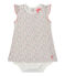Robe-body bébé fille imprimée blanc MARSHMALLOW/bleu BRUT/ MULTICO