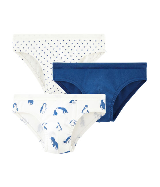 Trio de slips petit garçon variante Petit Bateau