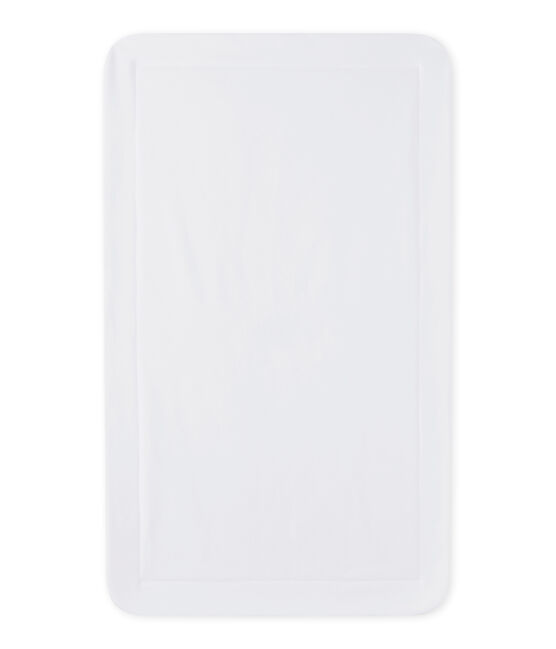 Couverture bébé mixte bi-matière blanc ECUME