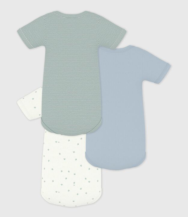 Lot de bodies manches courtes en coton imprim&eacute; b&eacute;b&eacute; multicouleur