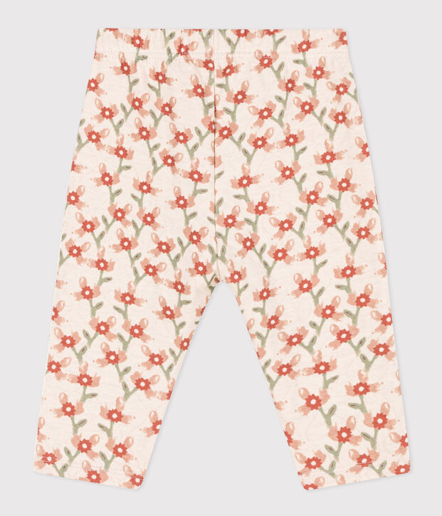 Pantalon en tubique matelass&eacute; imprim&eacute; b&eacute;b&eacute; &eacute;cru/multicouleur