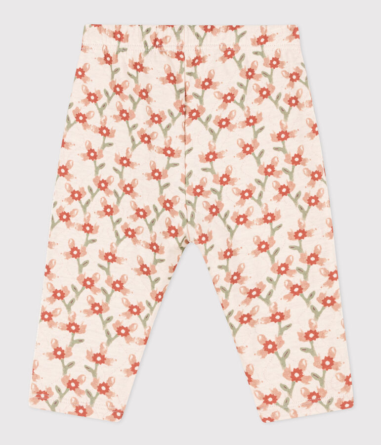 Pantalon en tubique matelass&eacute; imprim&eacute; b&eacute;b&eacute; &eacute;cru/multicouleur