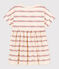 Robe manches courtes à imprimé en coton enfant fille blanc AVALANCHE/ MULTICO