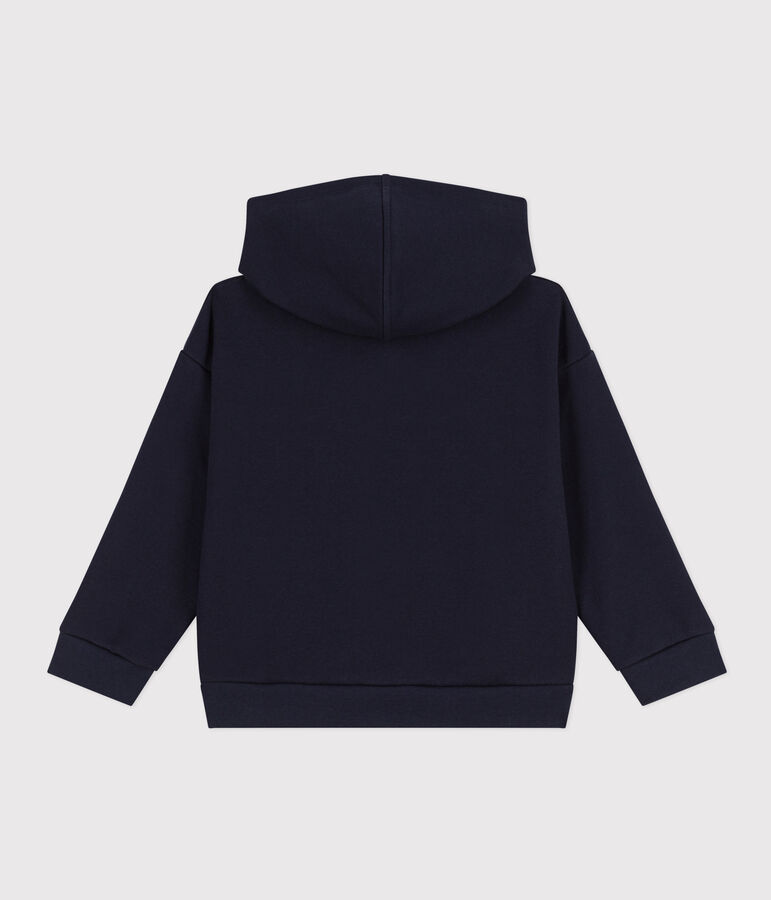 Sweatshirt zipp&eacute; &agrave; capuche enfant gar&ccedil;on bleu SMOKING