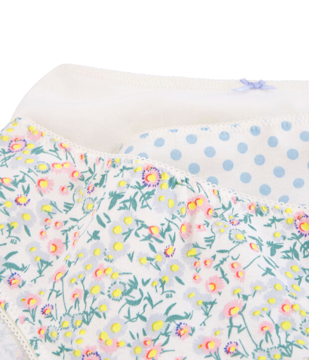 Trio de shorties petite fille multicouleur