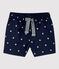 Short de bain en matière recyclée bébé bleu SMOKING/blanc MARSHMALLOW