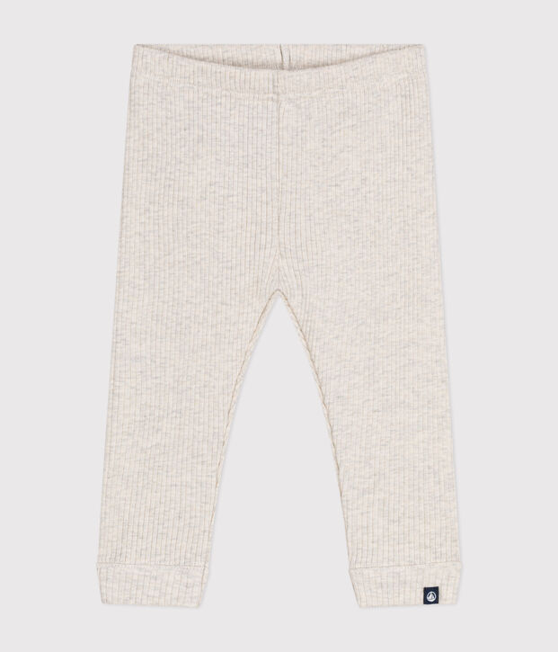 Legging en coton b&eacute;b&eacute; beige