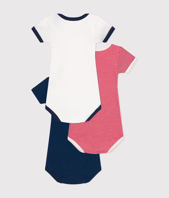 Lot de 3 bodies bébé manches courtes en coton variante 4