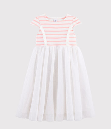 PETIT BATEAU - Robe manches courtes enfant fille.
