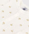 Body manches courtes bébé en coton imprimé palmier blanc MARSHMALLOW/blanc MULTICO