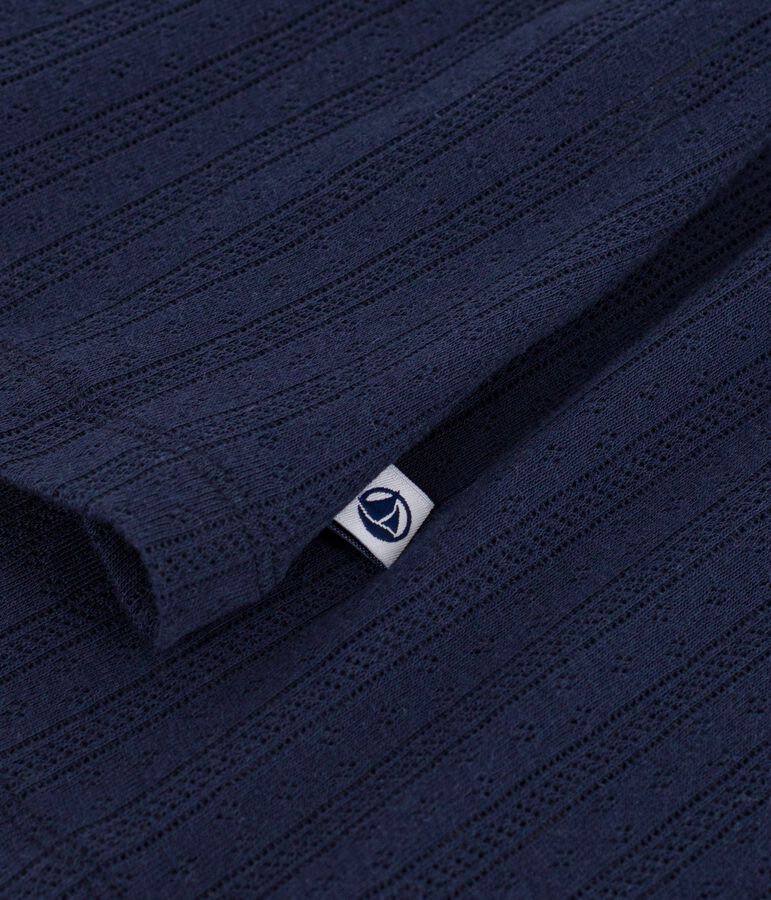 Nuisette femme en coton ajour&eacute; bleu SMOKING