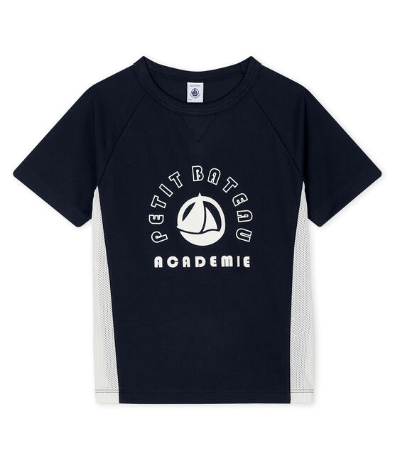 Tee-shirt de sport enfant garçon bleu SMOKING