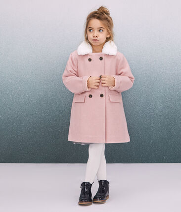 Manteau En Drap De Laine Fille Petit Bateau