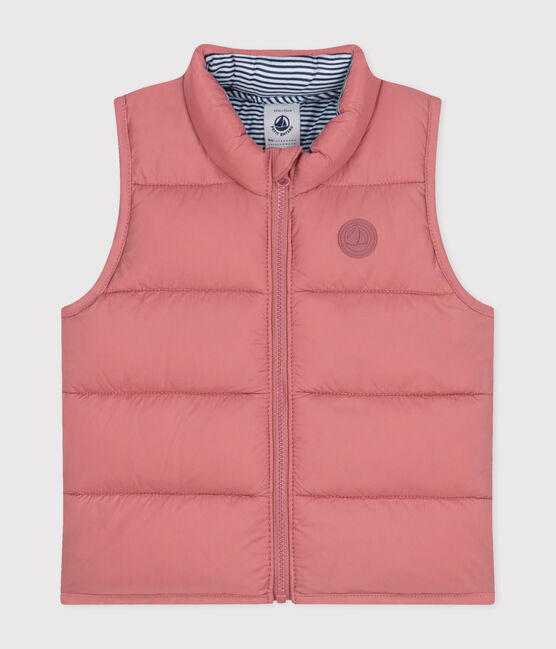 Doudoune sans manches matelassée bébé rose ROSEWOOD