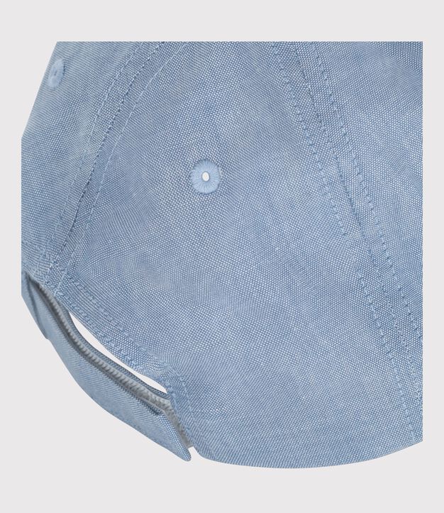 Casquette enfant en denim clair petit bateau bleu