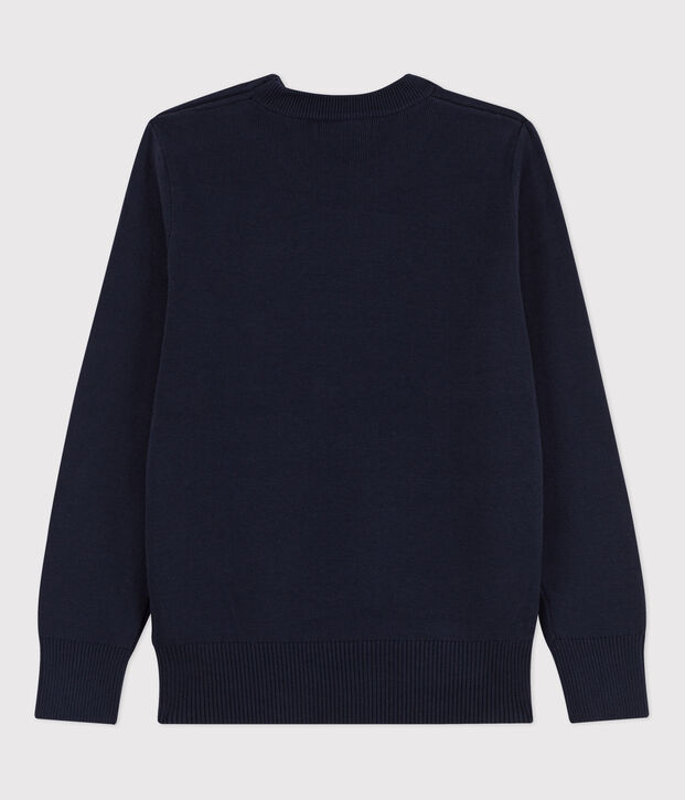 Pull marin iconique en coton Femme bleu