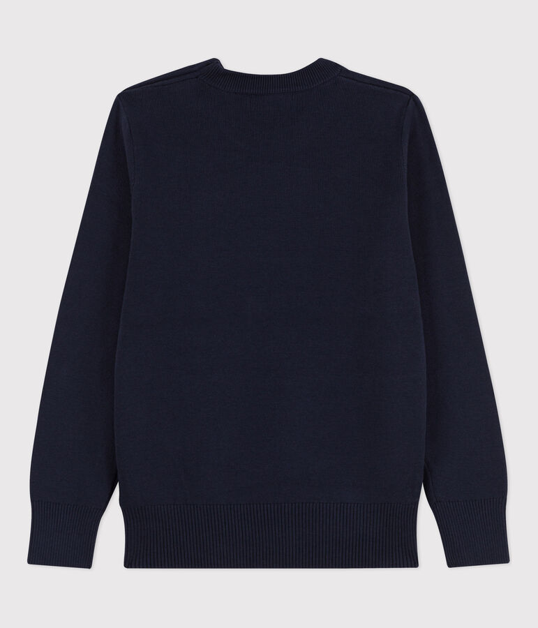 Pull marin iconique en coton Femme bleu