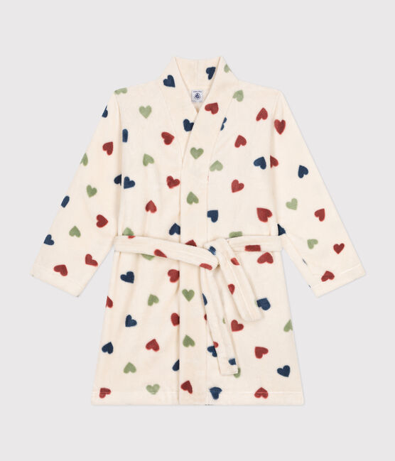 Robe de chambre en polaire imprimée enfant blanc AVALANCHE/ MULTICO