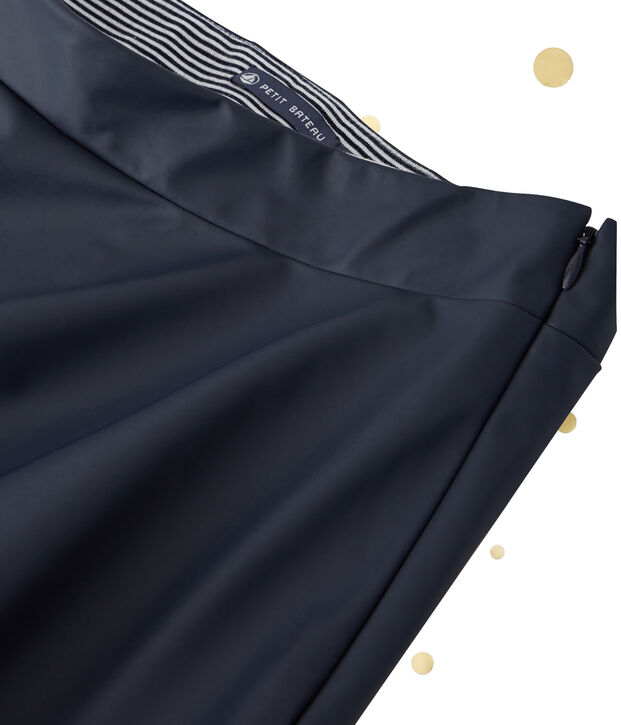 Jupe longue femme. Petit bateau x Marie-Agn&egrave;s Gillot bleu