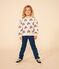 Sweatshirt imprimé en molleton enfant blanc AVALANCHE/ MULTICO