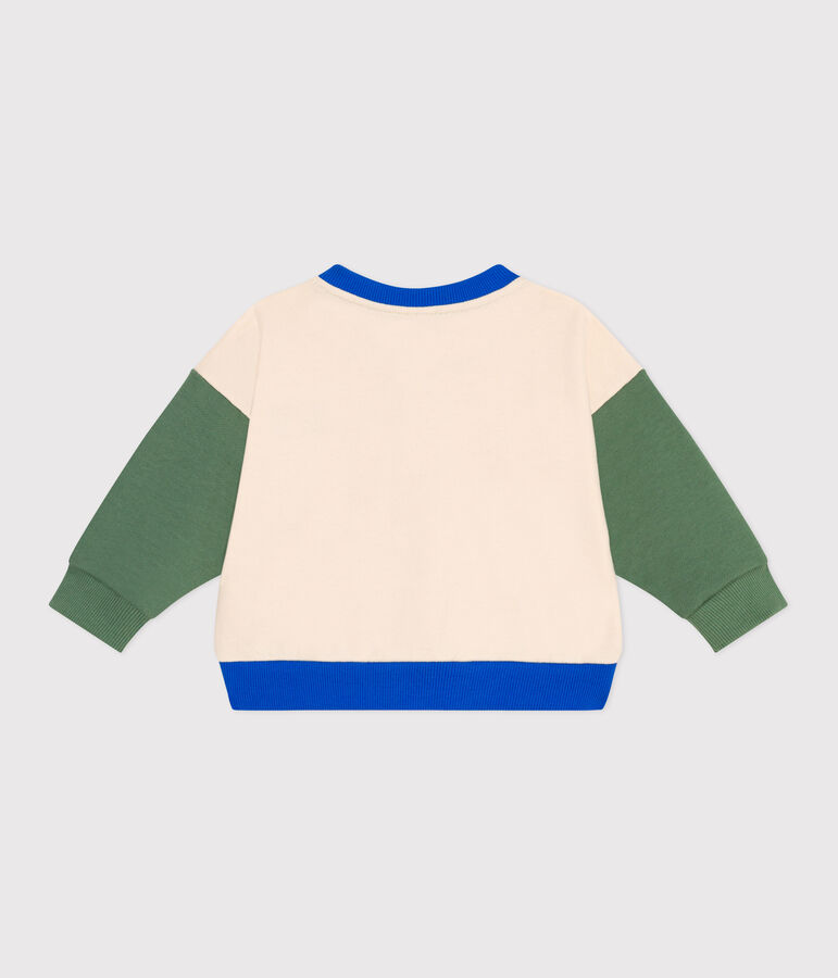 Veste teddy b&eacute;b&eacute; en coton colorblock AVALANCHE/ PALMERAIE