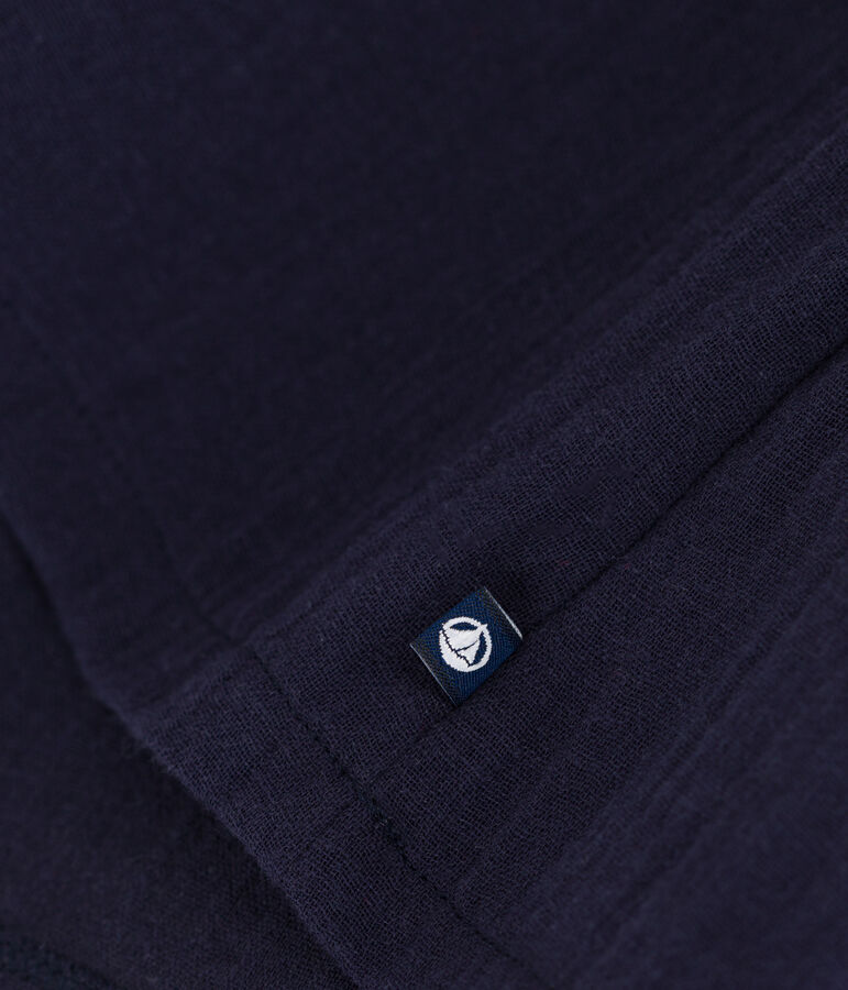 Robe manches longues bimati&egrave;re b&eacute;b&eacute; bleu/blanc