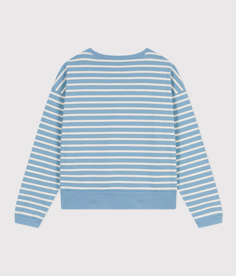 Marini&egrave;re sweatshirt en coton Femme AZUL/ MONTELIMAR