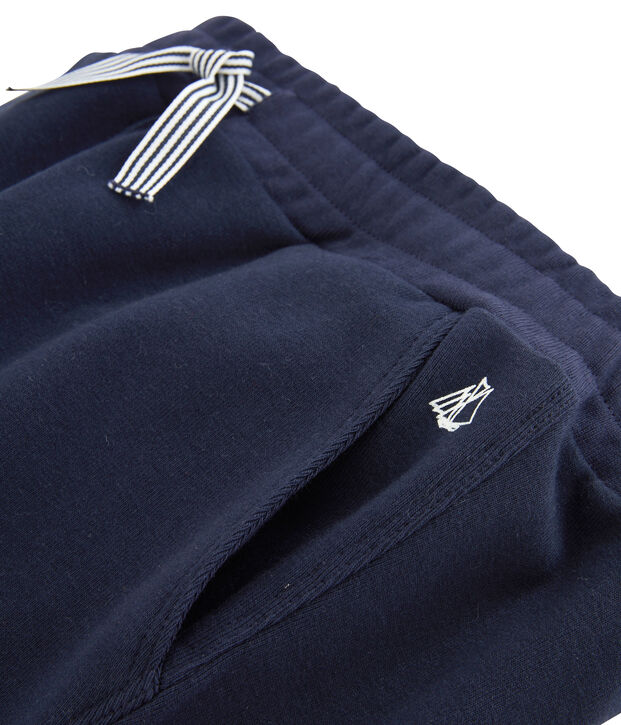Pantalon maille enfant garcon bleu marine