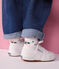 2 paires de chaussettes b&eacute;b&eacute; en coton &agrave; rayures et imprim&eacute; fleurs multicouleur