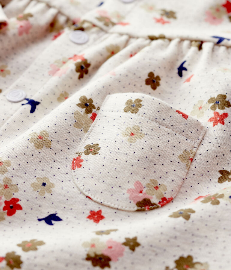 Robe matelass&eacute;e b&eacute;b&eacute; beige MONTELIMAR/blanc MULTICO