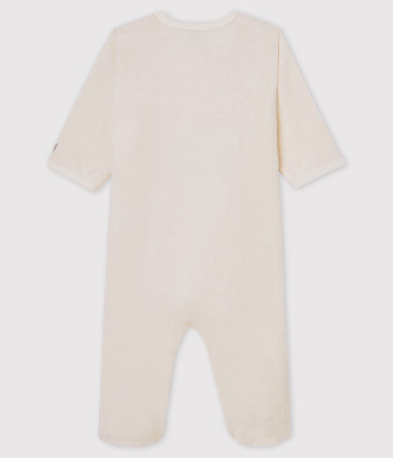 Surpyjama bébé ours en polaire blanc MARSHMALLOW