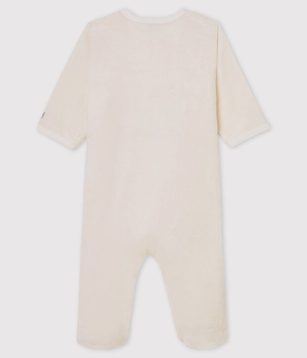 Surpyjama ours b&eacute;b&eacute; en polaire blanc