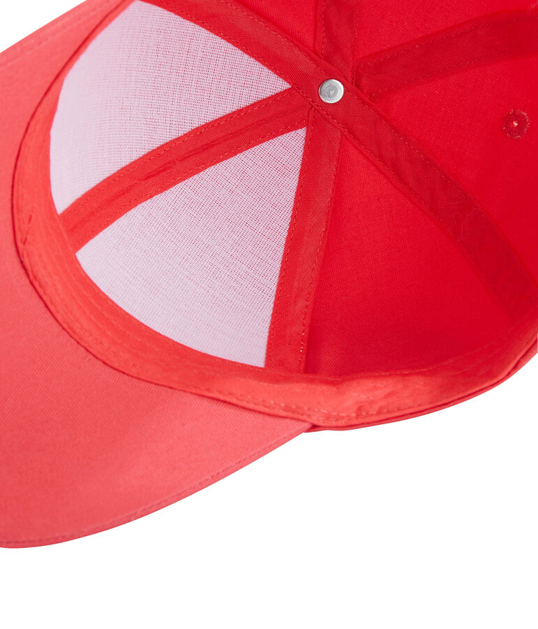 Casquette en twill enfant fille rose