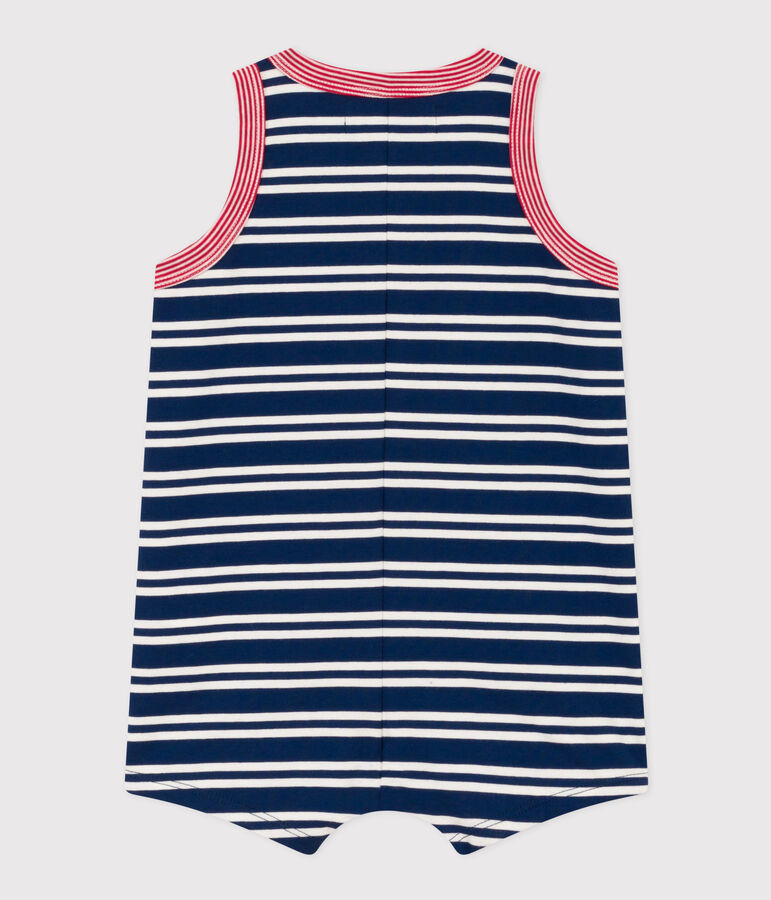 Combinaison Petit Bateau X Snoopy en jersey l&eacute;ger b&eacute;b&eacute; bleu/multicouleur