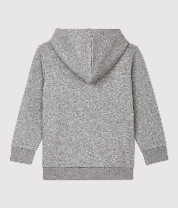 Sweatshirt &agrave; capuche enfant fille / gar&ccedil;on gris