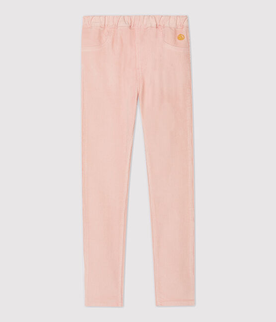 Pantalon slim en velours enfant fille rose MINOIS