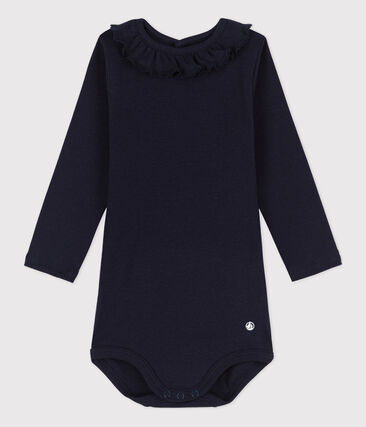 PETIT BATEAU - Body manches longues bébé à collerette en coton