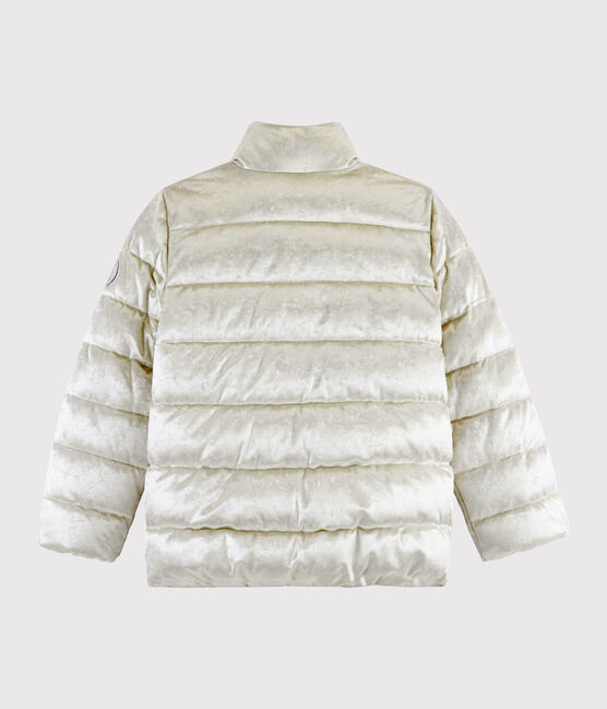 Doudoune en velours enfant Fille gris ARGENT