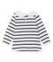 Blouse manches longues bébé fille rayure marinière blanc MARSHMALLOW/bleu SMOKING CN