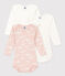 Lot de 3 bodies manches longues nuages bébé en coton variante 1