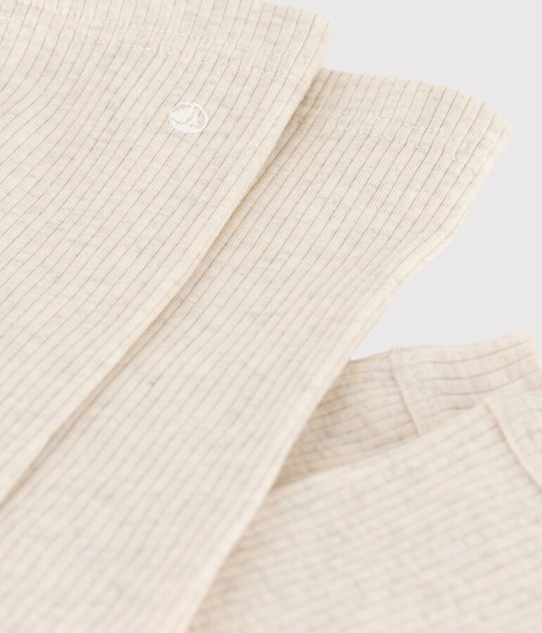 Legging b&eacute;b&eacute; en maille c&ocirc;tel&eacute;e beige MONTELIMAR CHINE