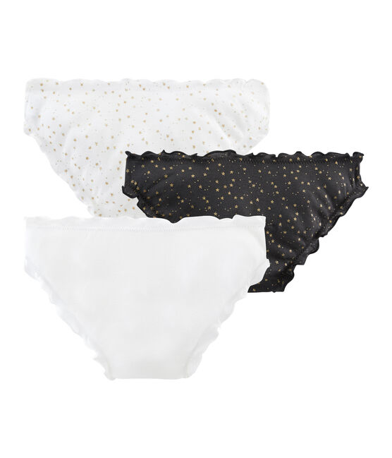 Trio de culottes à volants petite fille variante 1