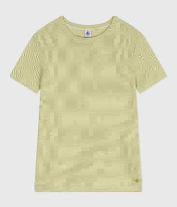 Tee-shirt femme en coton manches courtes à rayures