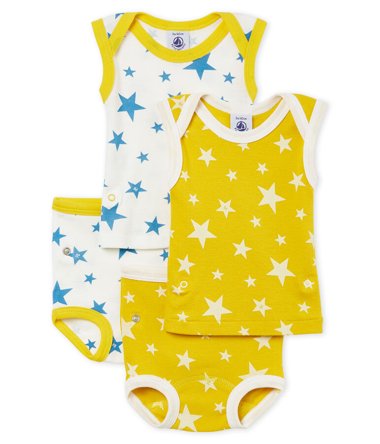 Duo de bodies-culottes 2 en 1 b&eacute;b&eacute; gar&ccedil;on multicouleur