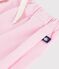 Short enfant en coton uni rose