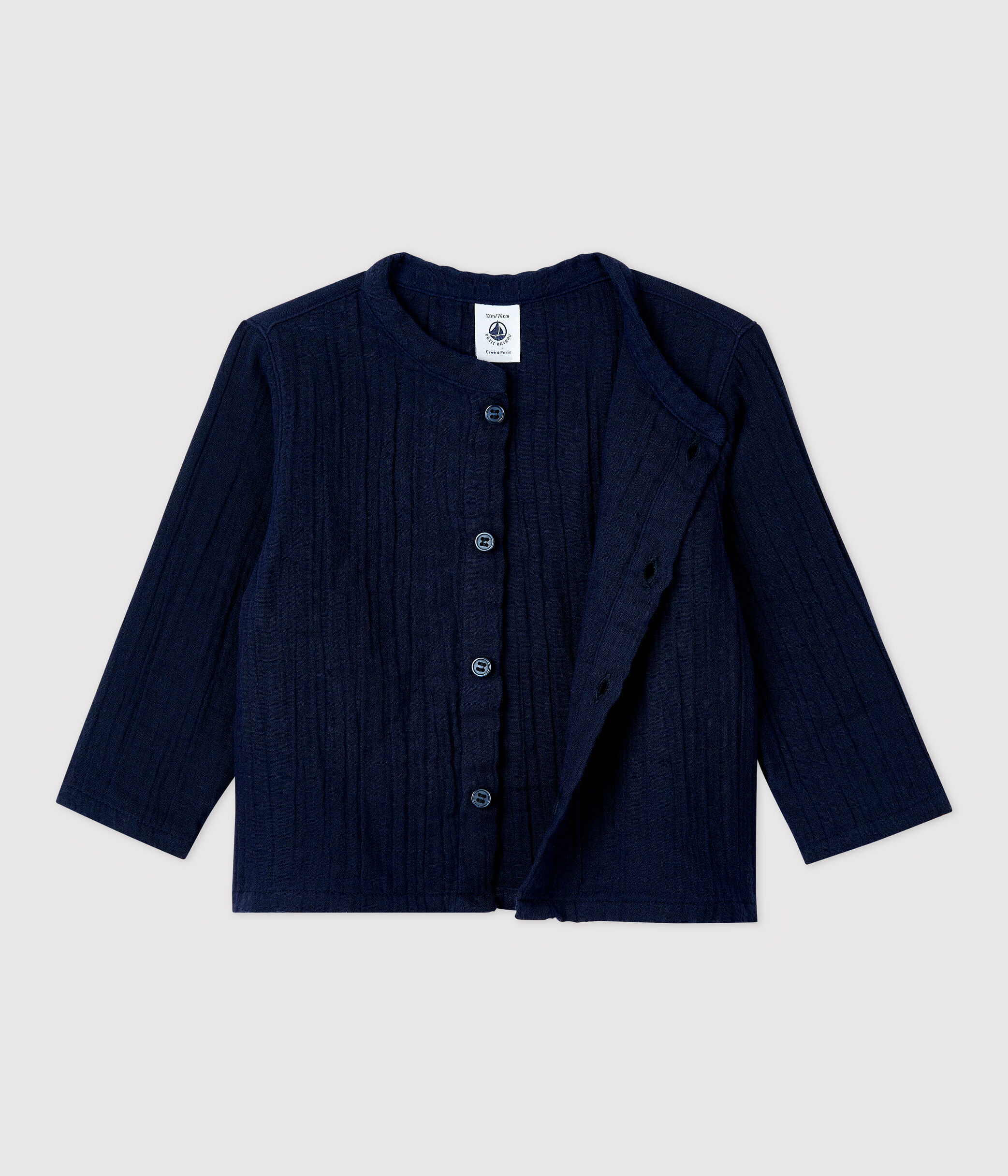 Blouse Enfant En Gaze De Coton Lison Ecru Petit Beguin | La